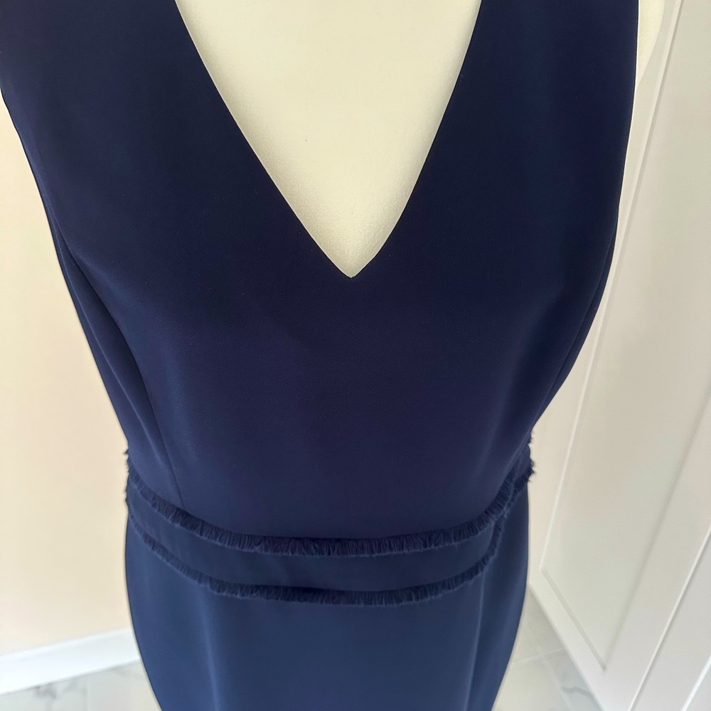 Karl Lagerfeld Navy Dress. NWOT. Size 14 fits like US Size 12. Fully Lined.